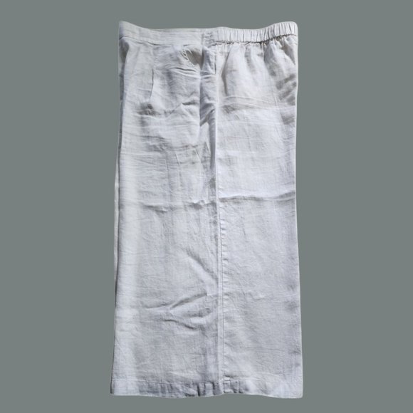 SIGRID OLSEN XL Cropped Wide Linen Pants - Picture 2 of 4